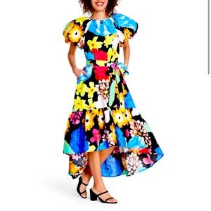 Christopher John Rogers Puff Sleeve Dress Size S